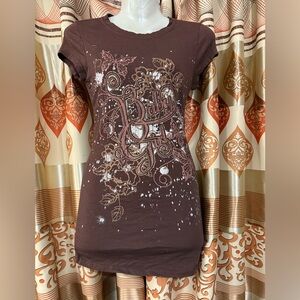 True Y2K Brown Small Baby Girl Tee shirt